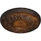 Ekena Millwork Odessa Ceiling Medallion (Fits Canopies up to 2 1/2"), Hand-Painted Rust, 7 1/2"OD x 1 1/8"P CM07ODRUS - alternate 5